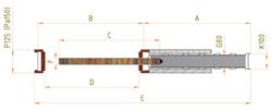 600 mm - Stavební pouzdro JAP LATENTE, atypická výška průchodu 2200 - 2700 mm - napište do poznámky - 3